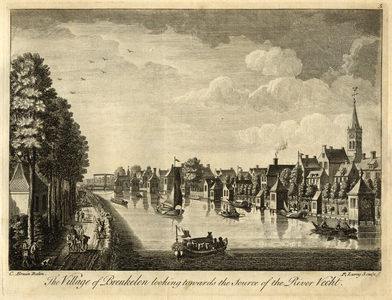 135794 Gezicht over de Vecht te Breukelen uit het zuiden.